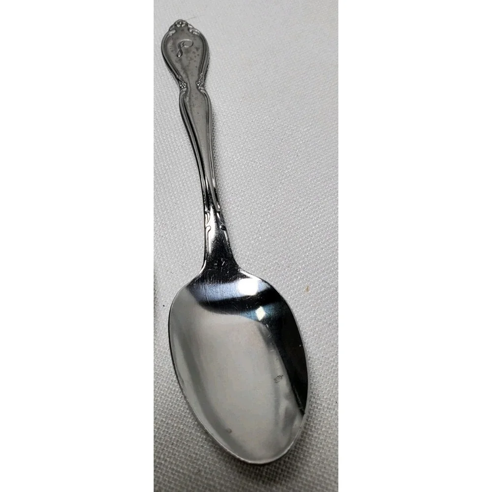 Vtg Customcraft‎ Stainless Steel Teaspoon Monogram S Replacement Flatware Korea